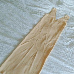 Self Portrait Light Yellow Maxi Sleeve Less Dress